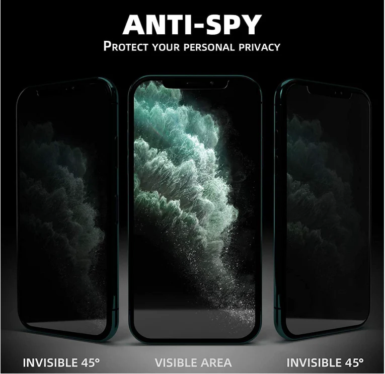 iPhone 16 Pro Max Privacy Tempered Glass Screen Protector – 9H Anti-Spy - Image 6