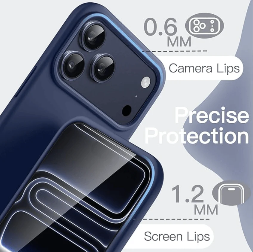 iPhone 17 Pro Max Navy Blue Silicone Case – Soft Protective Cover - Image 3