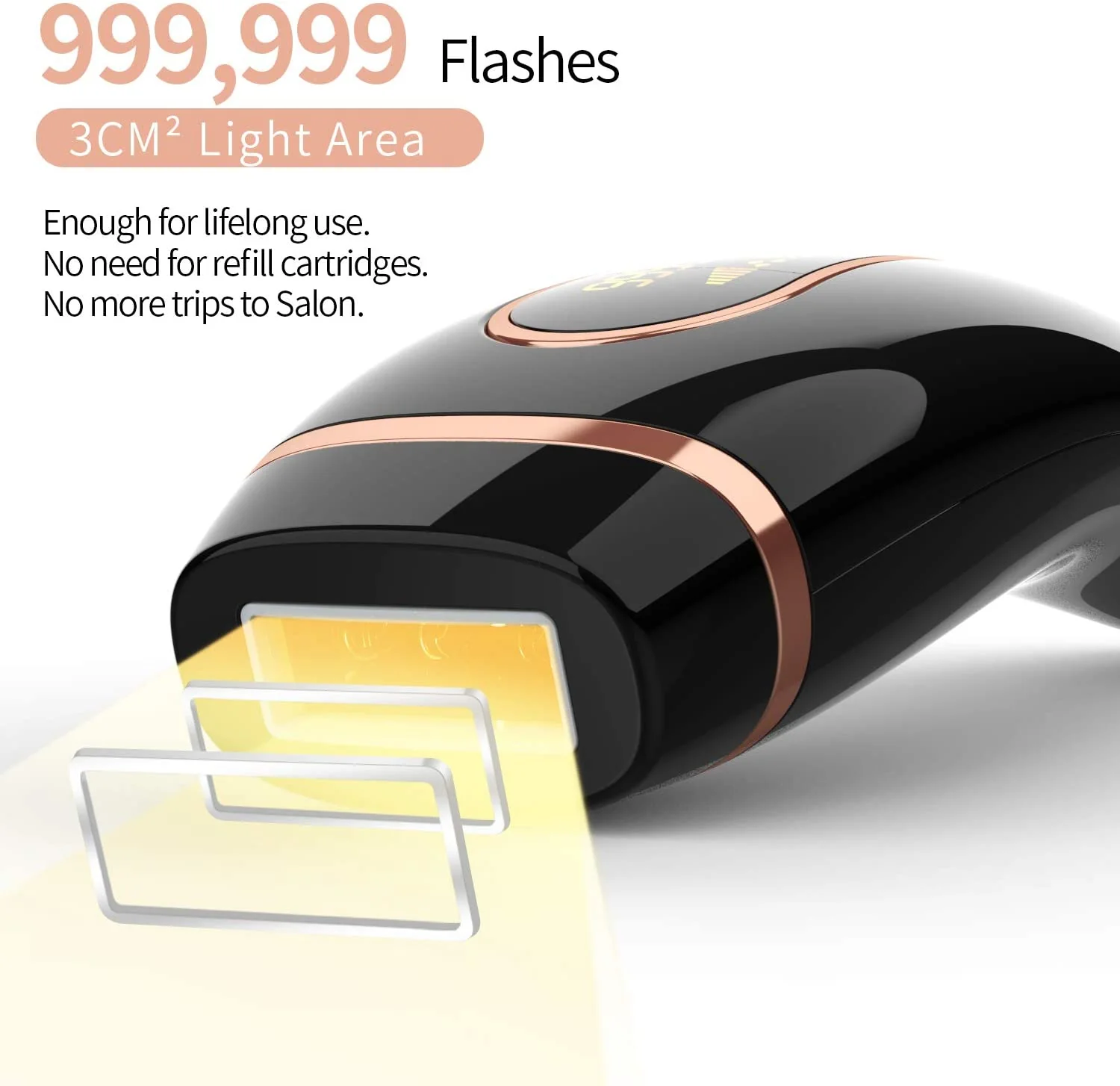 IPL Hair Removal System, Permanent Painless 999,999 Flashes - Image 4