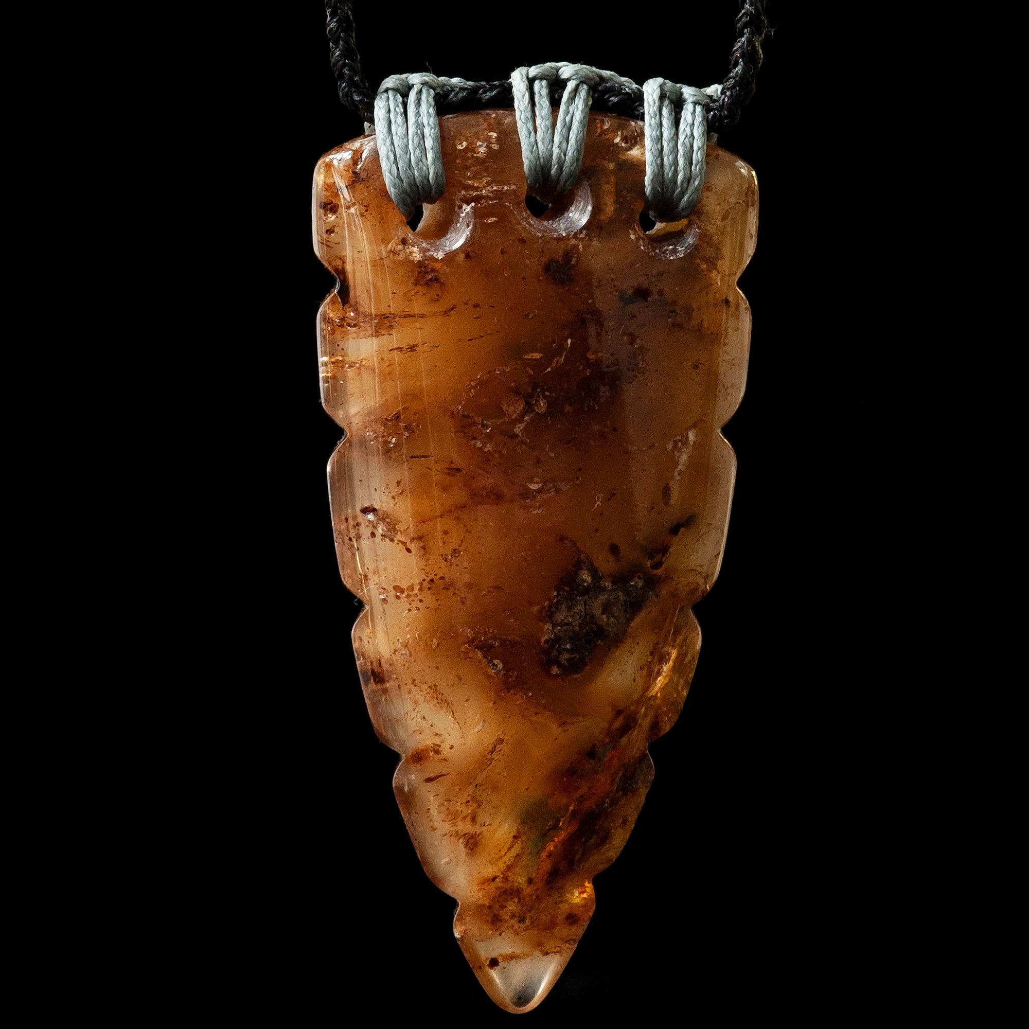 Kauri Amber Rei Niho by Conrad Henderson Pendant
