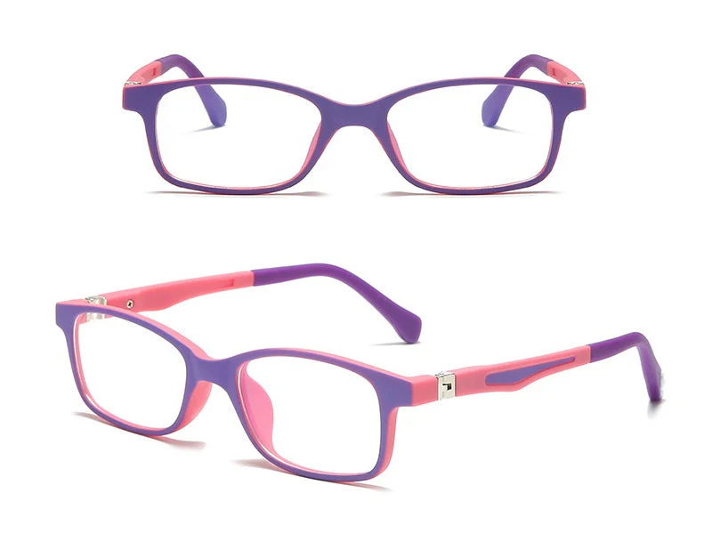 Kids Anti-Blue Light Glasses Square Frame Protect Eyesight for Boys Girls - Image 10