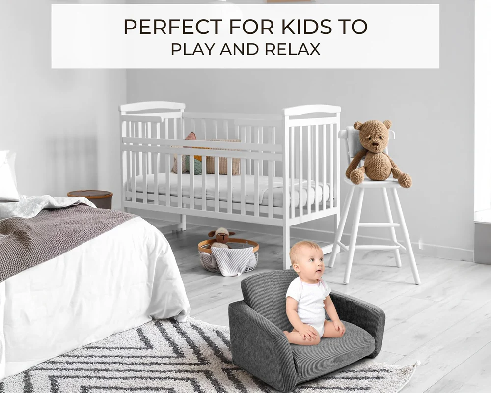 Kids Convertible Chair Toddler Couch - Image 4