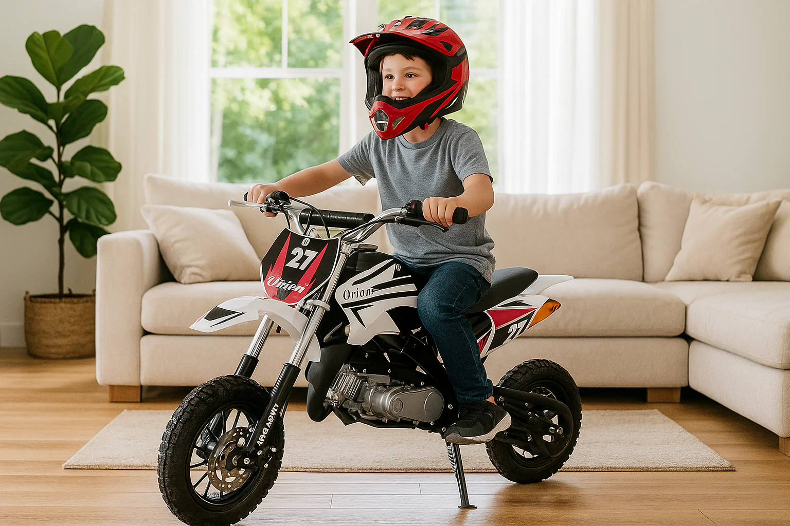 Kids Mini Dirt Bike 49cc Petrol - Image 8