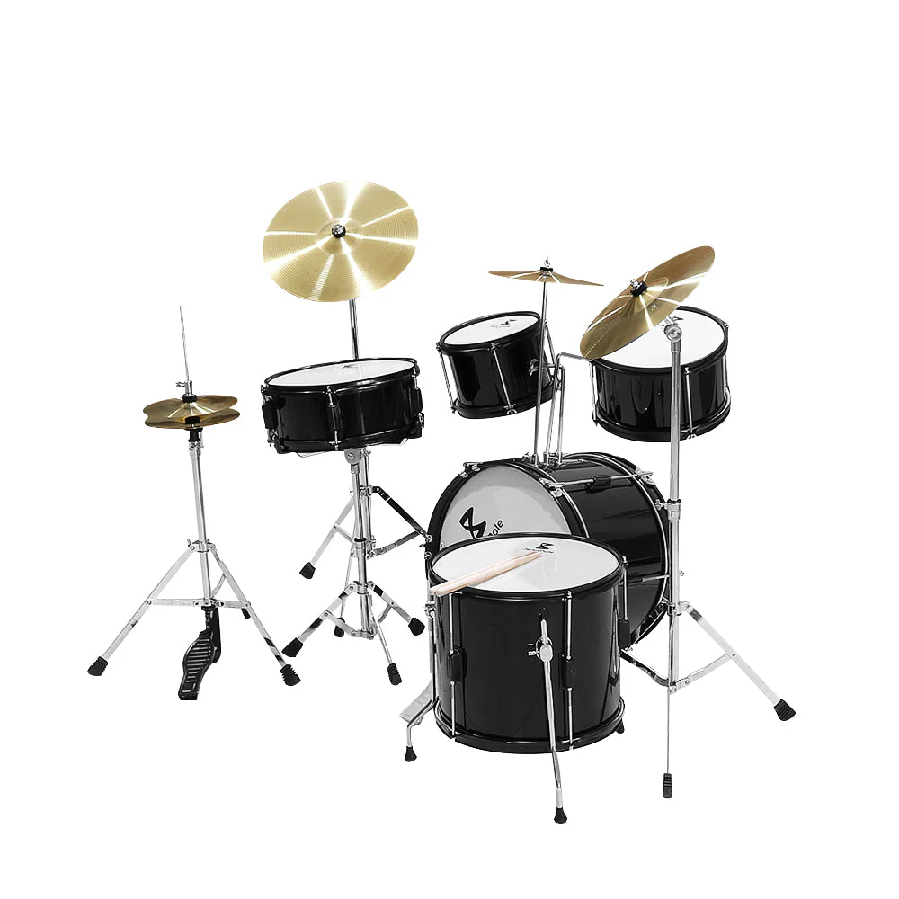 Kids Drum Kit Set Black - Image 6