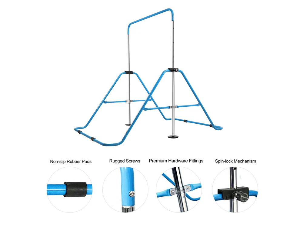 Kids Gymnastic Bar Horizontal High Bar For Home Gym Training - Image 10