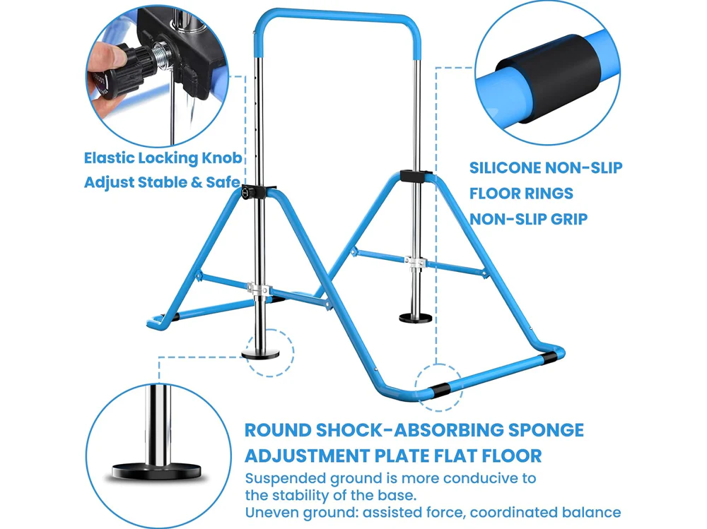 Kids Gymnastic Bar Horizontal High Bar For Home Gym Training - Image 7