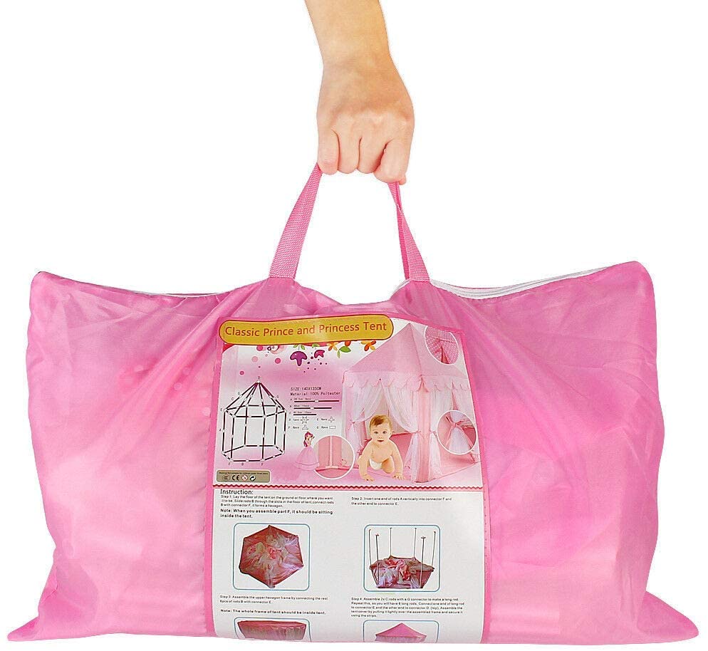 Kids Play Tent Kids Tent Princess Tent Girls Large Playhouse - Image 6