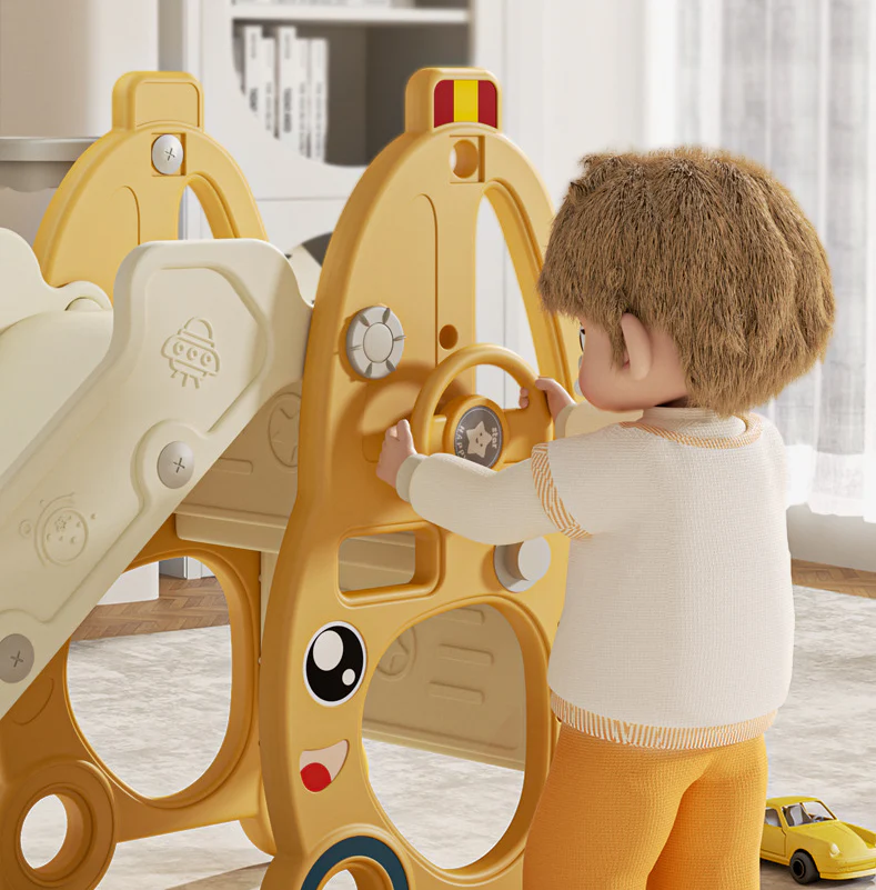 Kids Slide with Basket Ball - Image 3