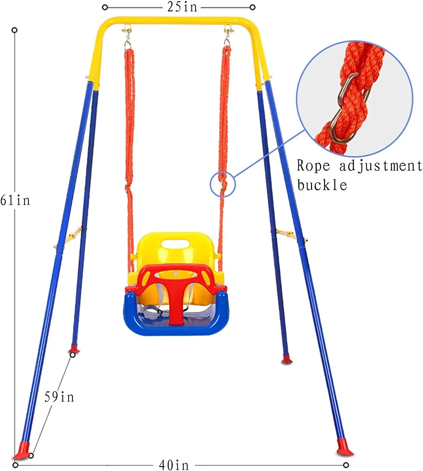 Kids Swing Seat with Stand - Image 4