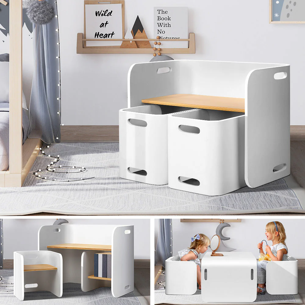 Kids Table and Chairs Set - Study Desk - Image 6