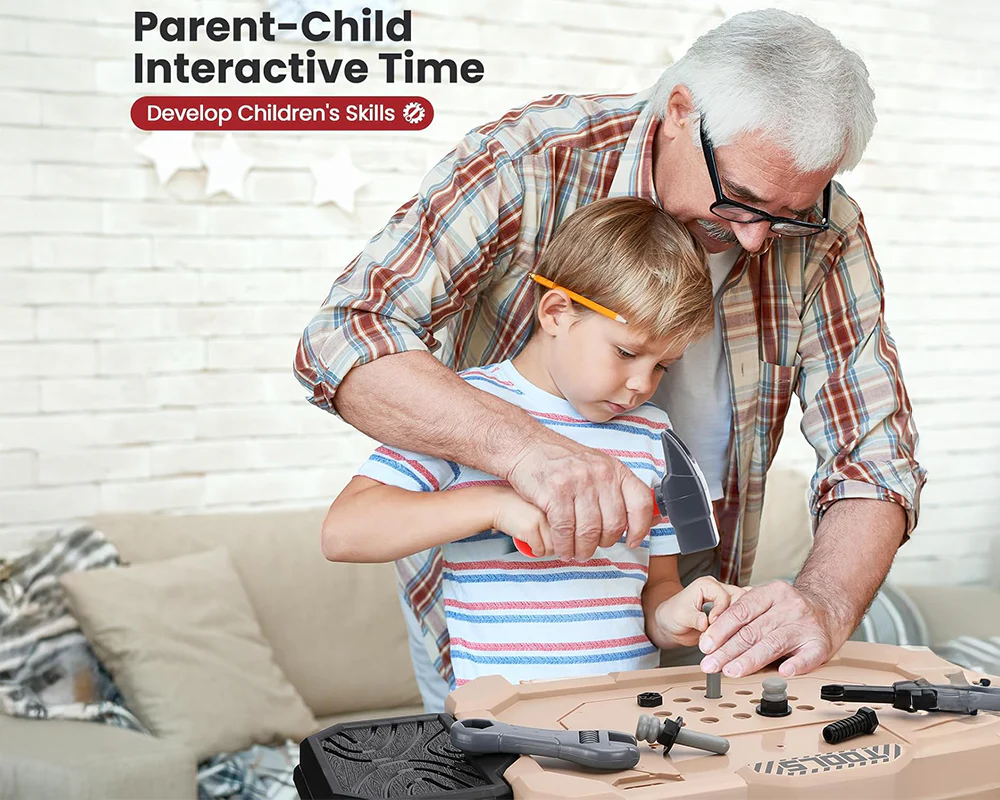 Kids Work Bench Construction Tool Toys Set - Image 10