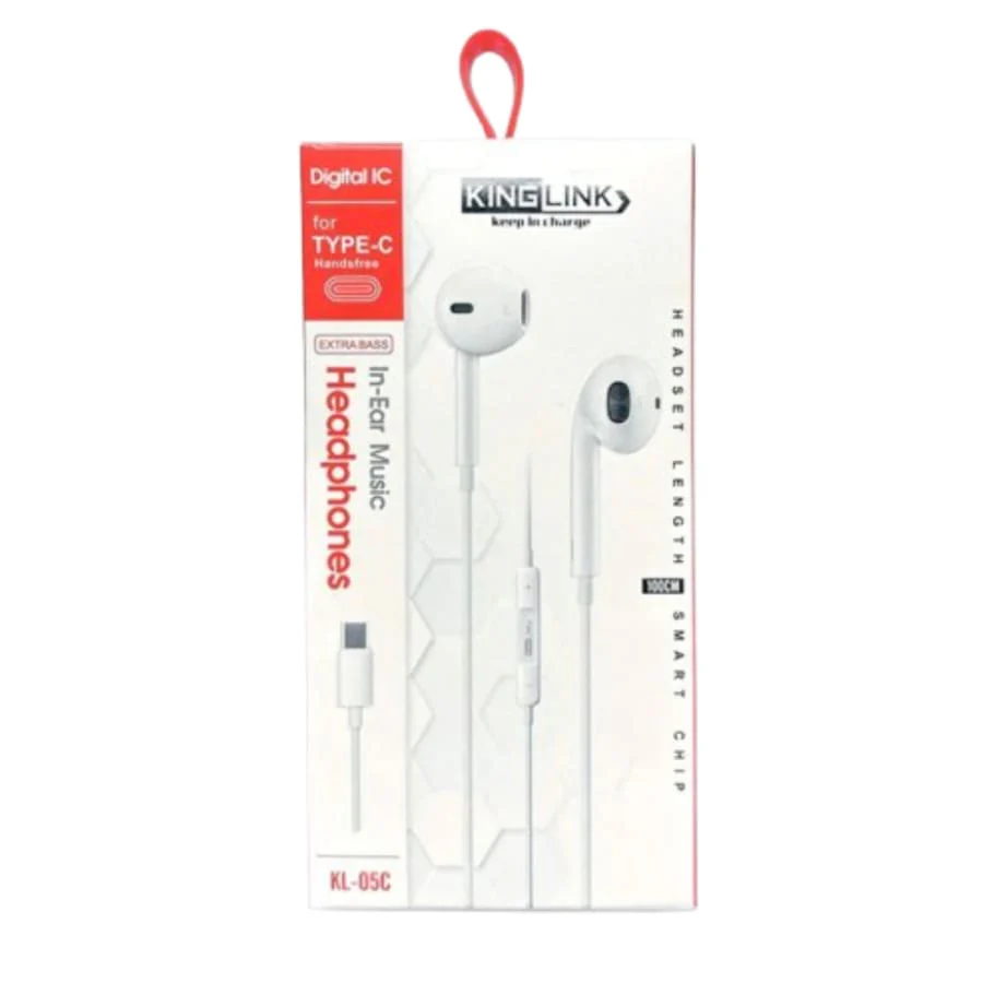 Kinglink Earphones (with type C cable) - KL05C - Image 2