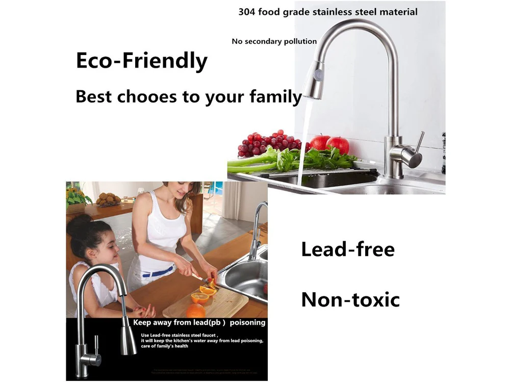 Kitchen Faucet, Kitchen Faucet Sink Mixer Tap - Image 13