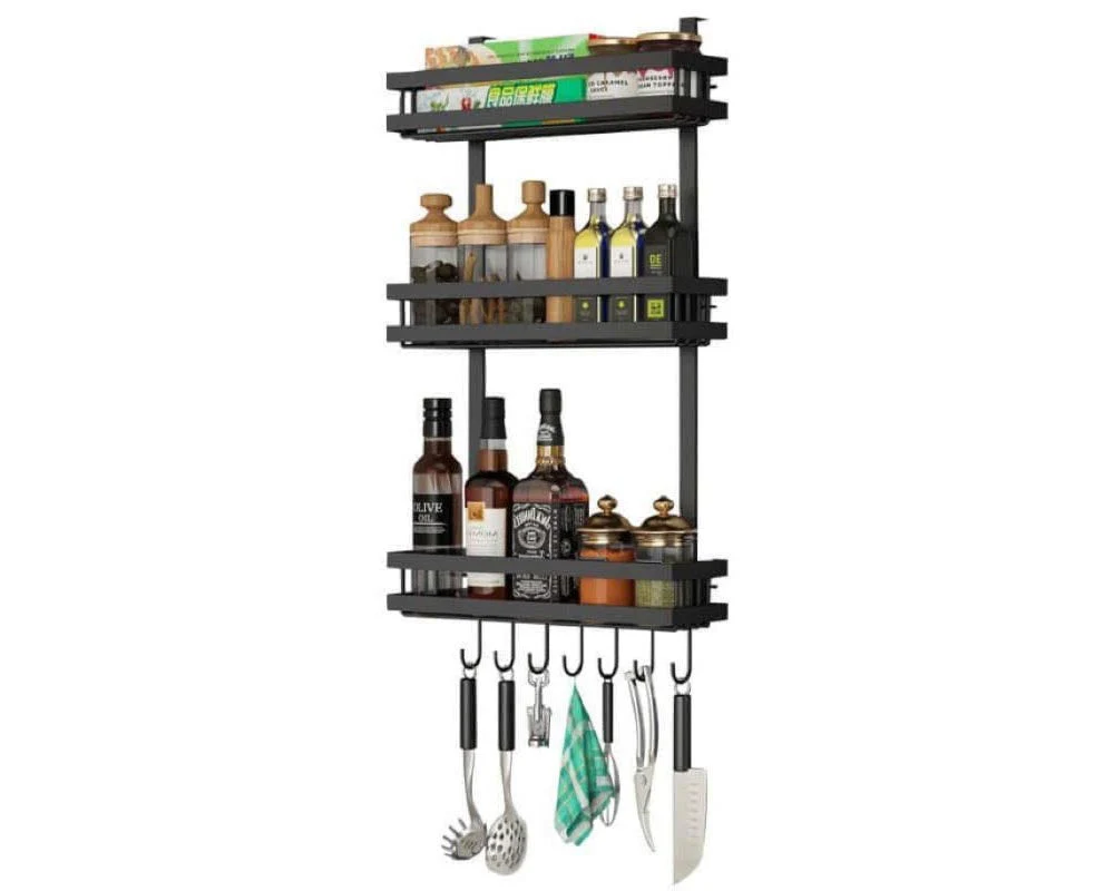 Kitchen Organiser Storage Shelf Fridge Organizer Spice Rack - Image 10