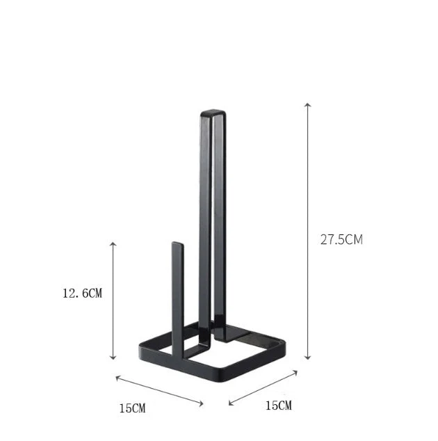 Kitchen Paper Towel Holder With Base - Black - Image 3