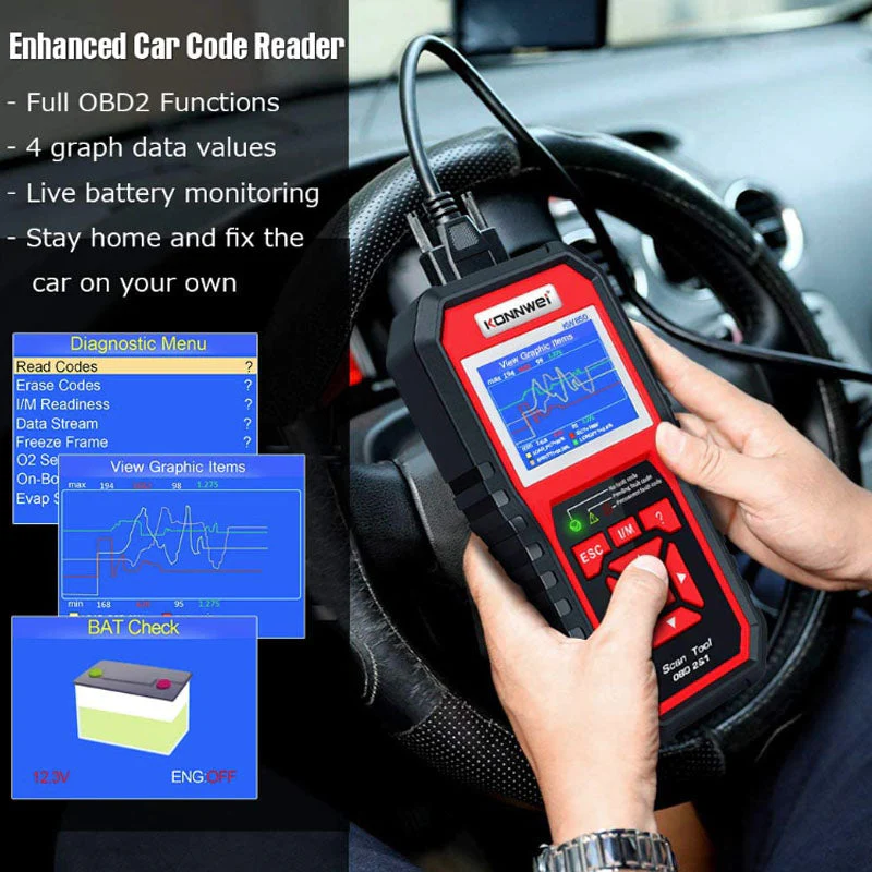 KONNWEI KW850 OBD2 Scanner - Image 12