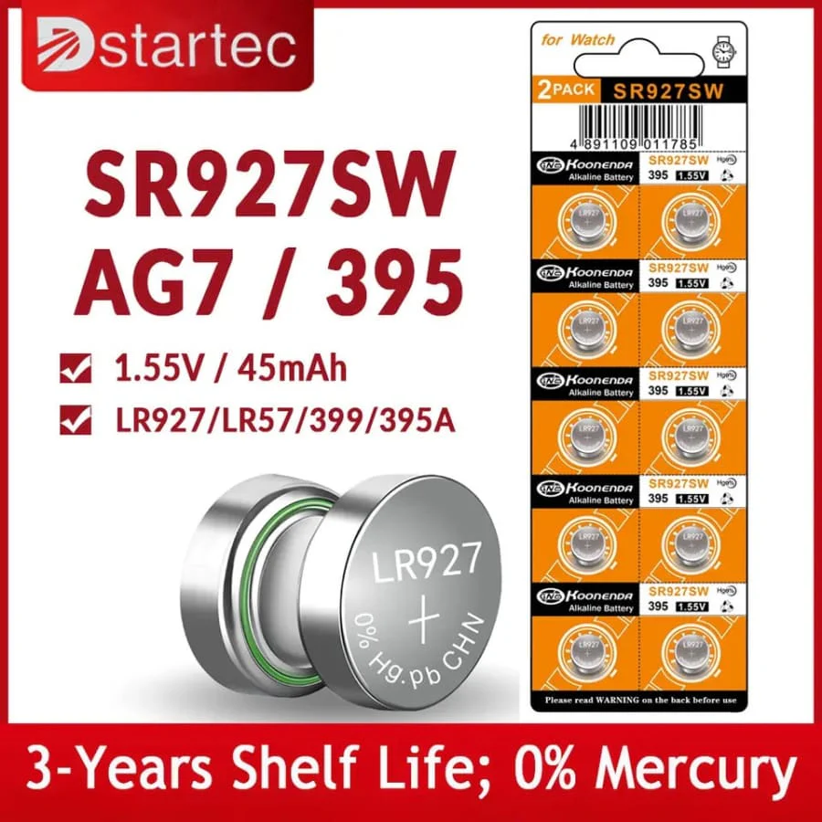399 / 395 / SR927SW Watch Batteries for Koonenda (10 Pack) - Image 5