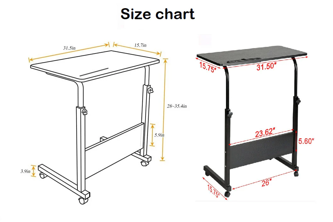 Laptop Desk Table Adjustable Height - Image 5