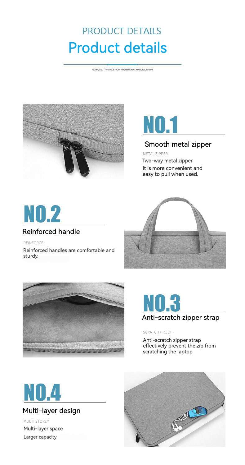 Laptop Sleeve 13 inch with Hidden Hand Strap - Image 7
