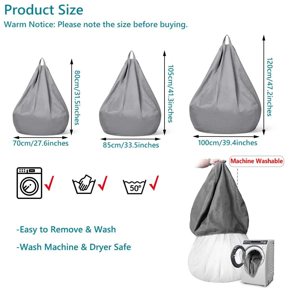 Large Bean Bag Cover 2Pcs - Image 5