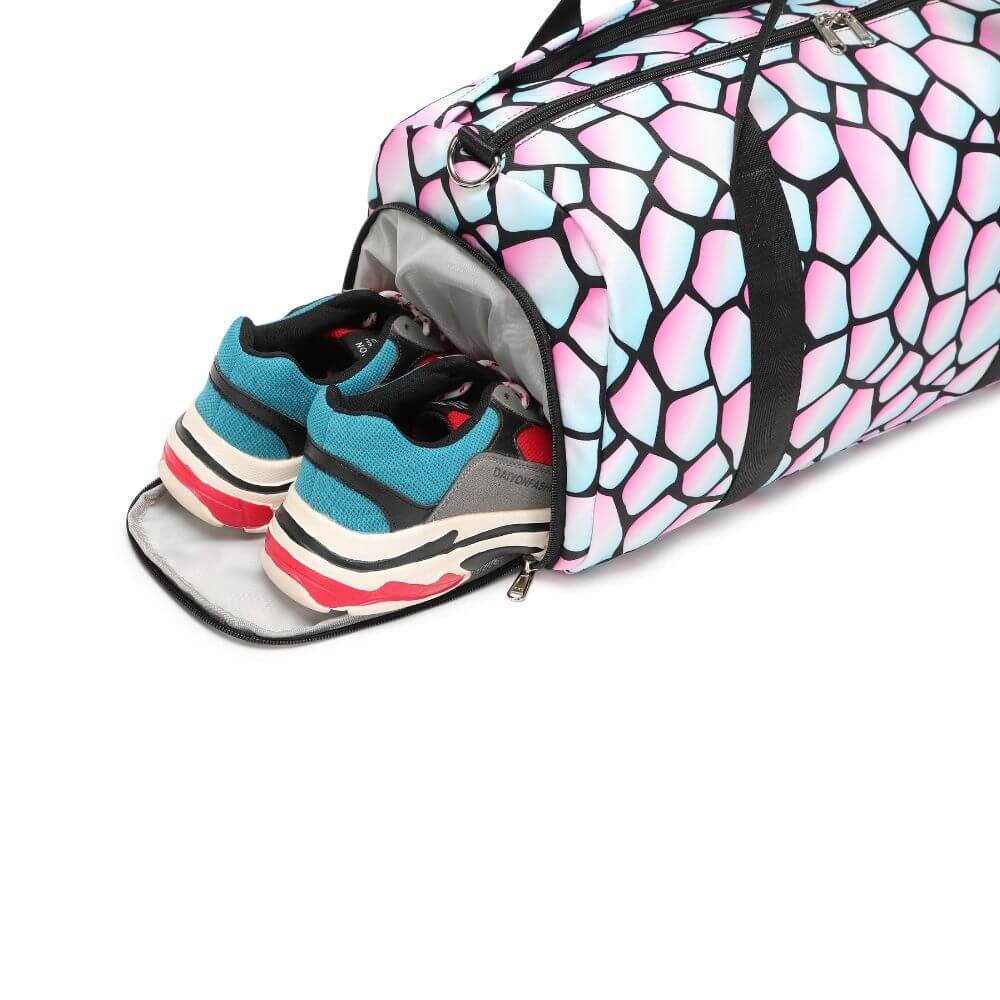 Large Plaid Women's and Girls Duffle Bag - Image 3