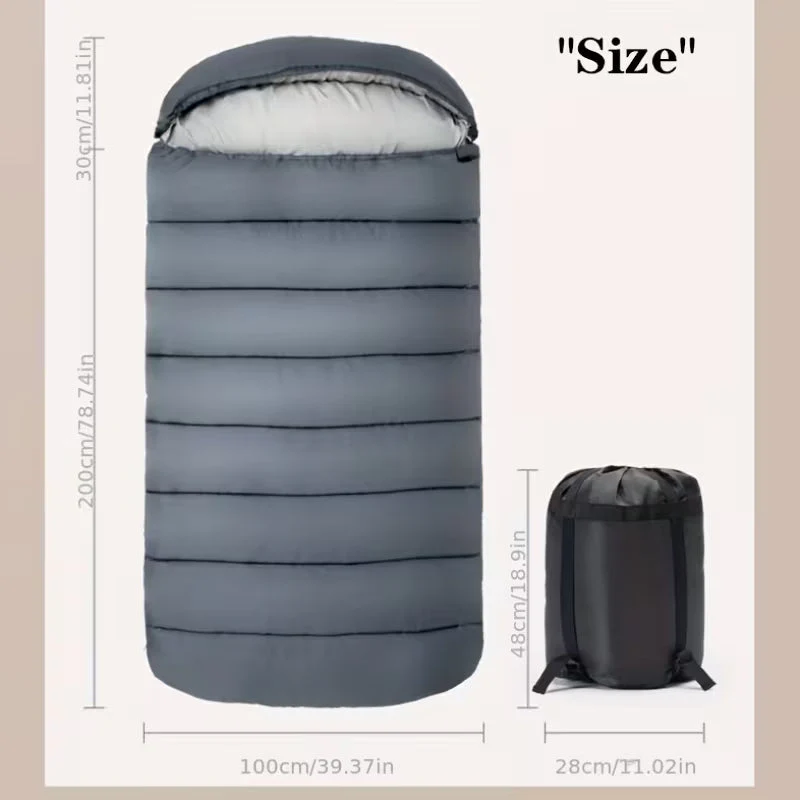 Large Rectangular Sleeping Bag – 230 x 100 cm, Ideal for Camping, Hiking, Picnic & Outdoor Use - Image 5
