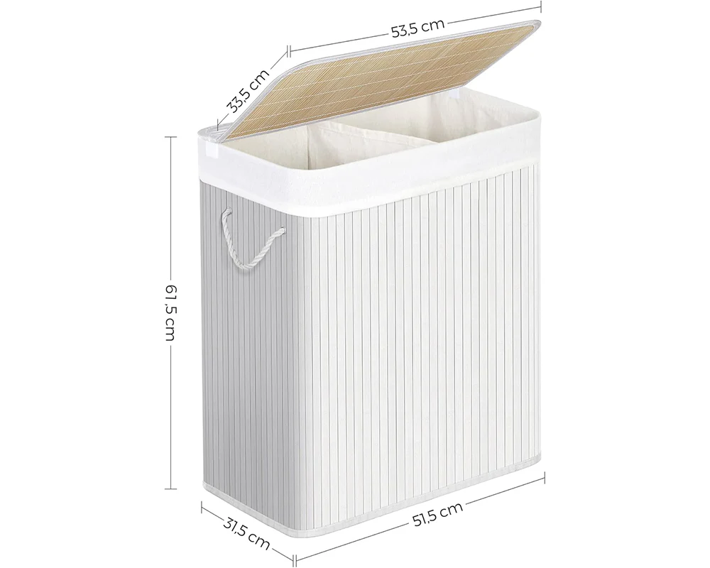 Laundry Basket Large Basket with Lid - Image 4
