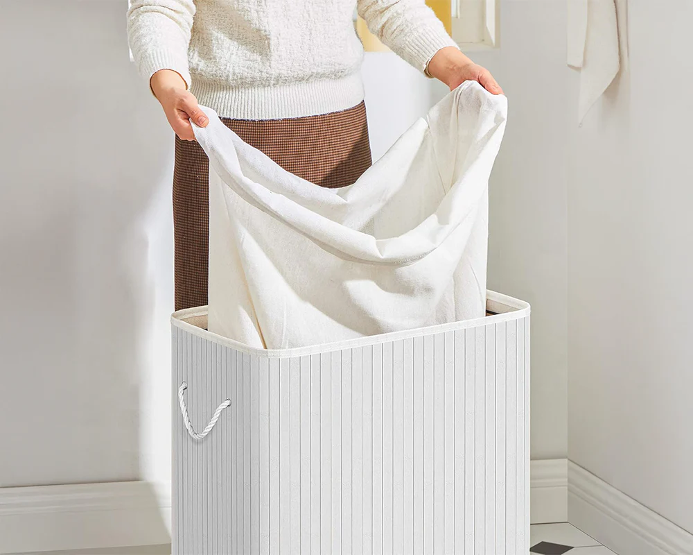 Laundry Basket Large Basket with Lid - Image 6