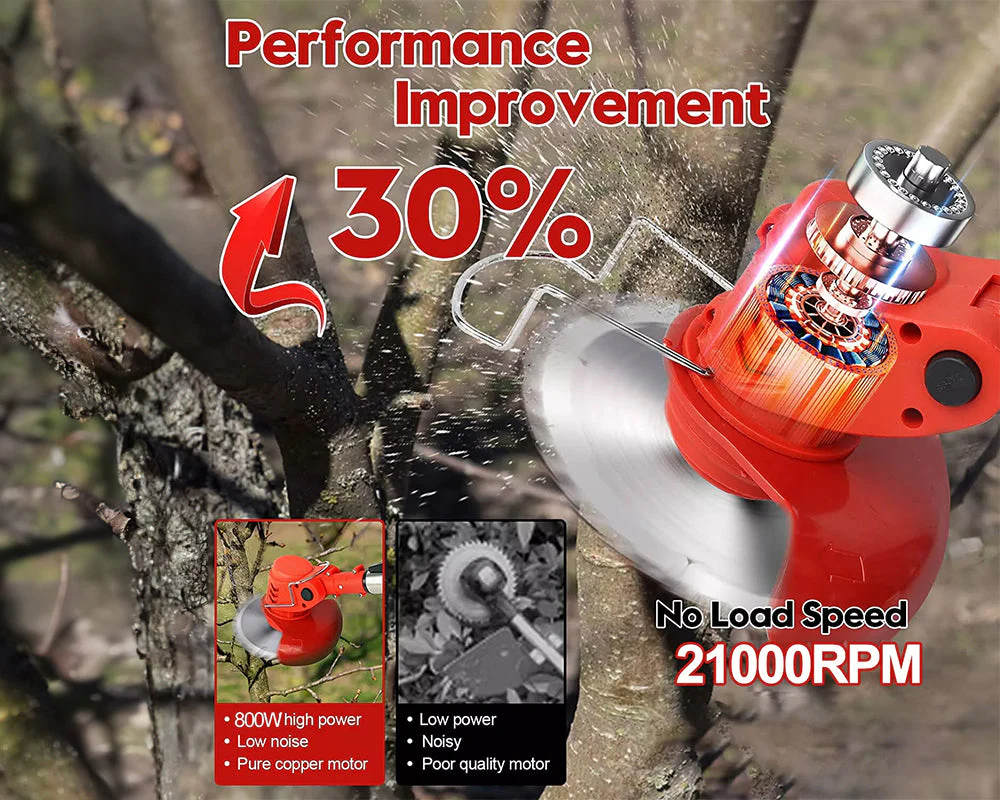Lawn Mower Cordless Weed Cutter Garden Trimmer - Image 8