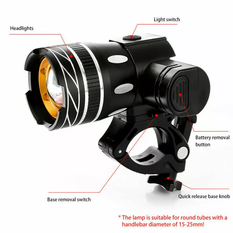 LED Bike Light USB Rechargeable Waterproof - Image 11