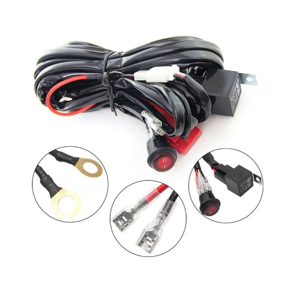 Led Light Bar Wiring Harness 12V 40A