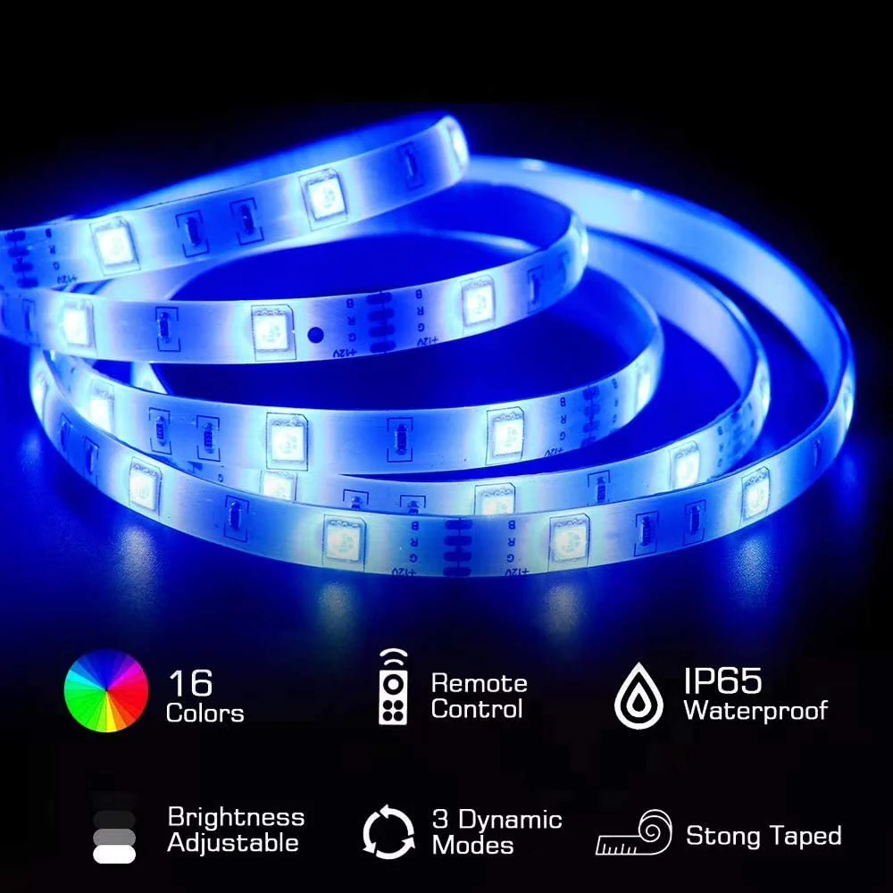 Led Strip Light Kit 5M 240Led 5050 Rgb With 44 Key Controller - Image 6