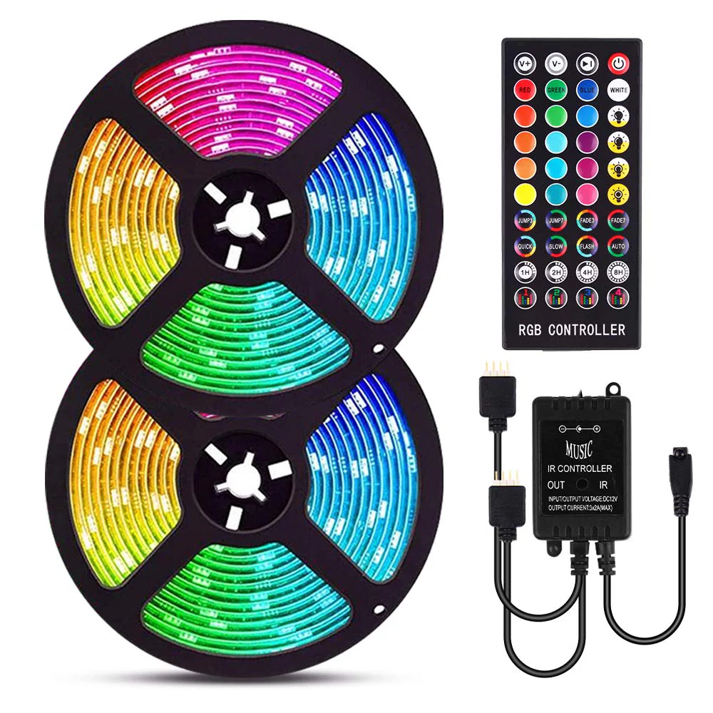 LED Strip Light RGB 10m with remote - Image 2