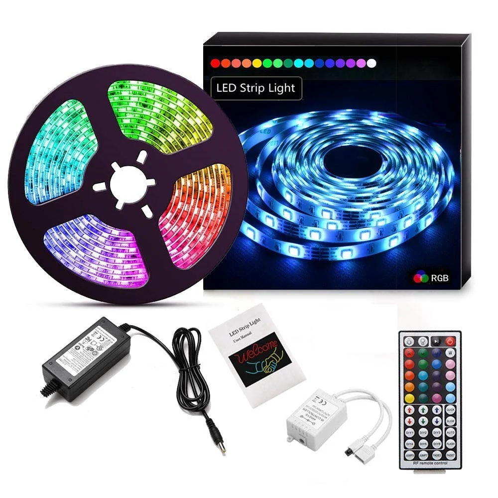 LED Strip Light rgb 5m with remote - Image 2