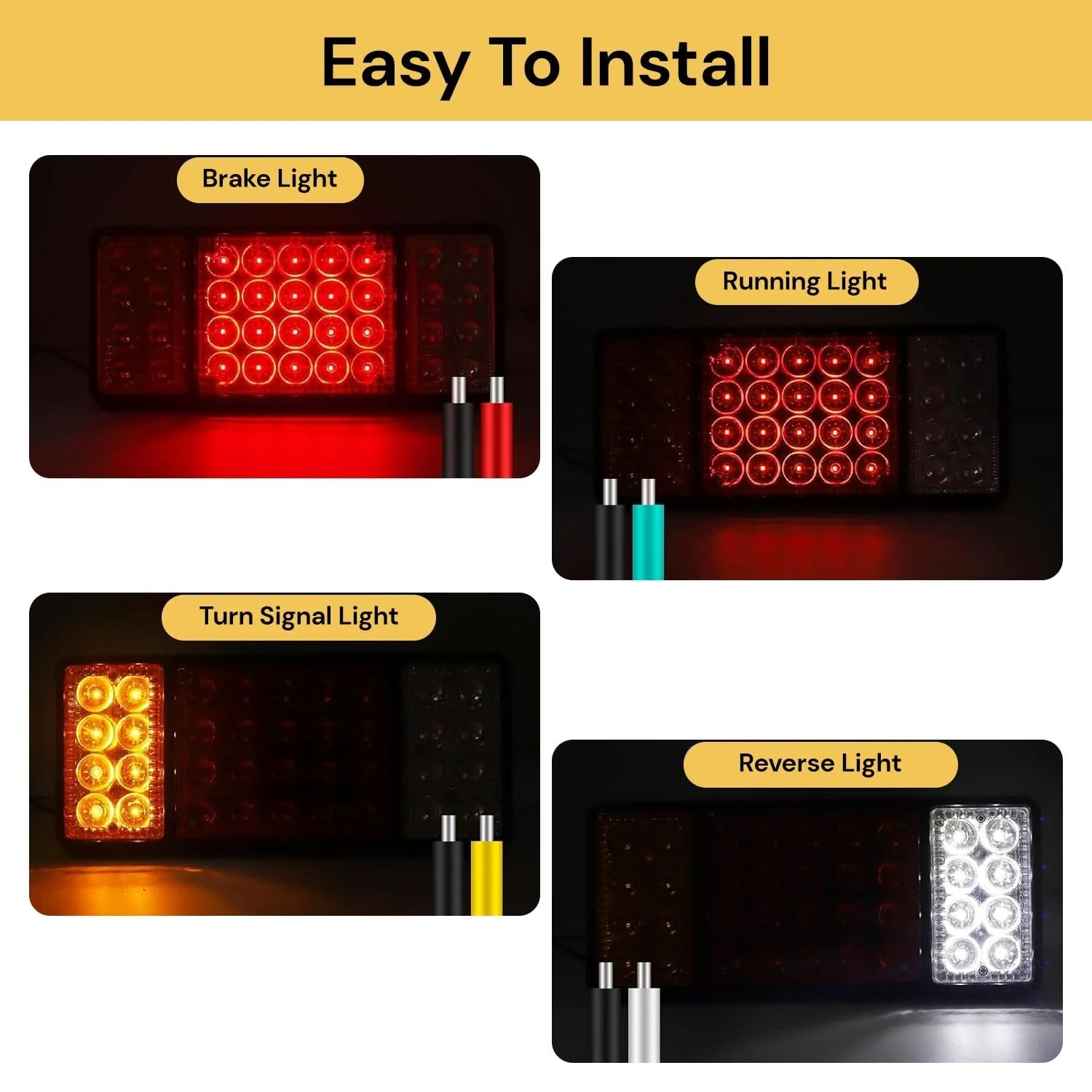 LED Trailer Tail Light 24V LED Light Indicator lights - Image 5