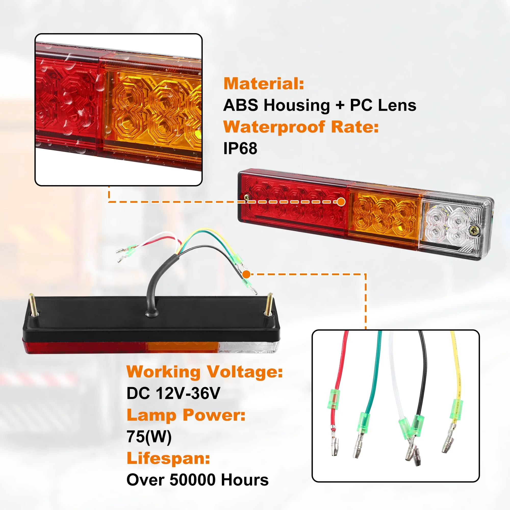 LED Trailer Tail Lights - Image 5