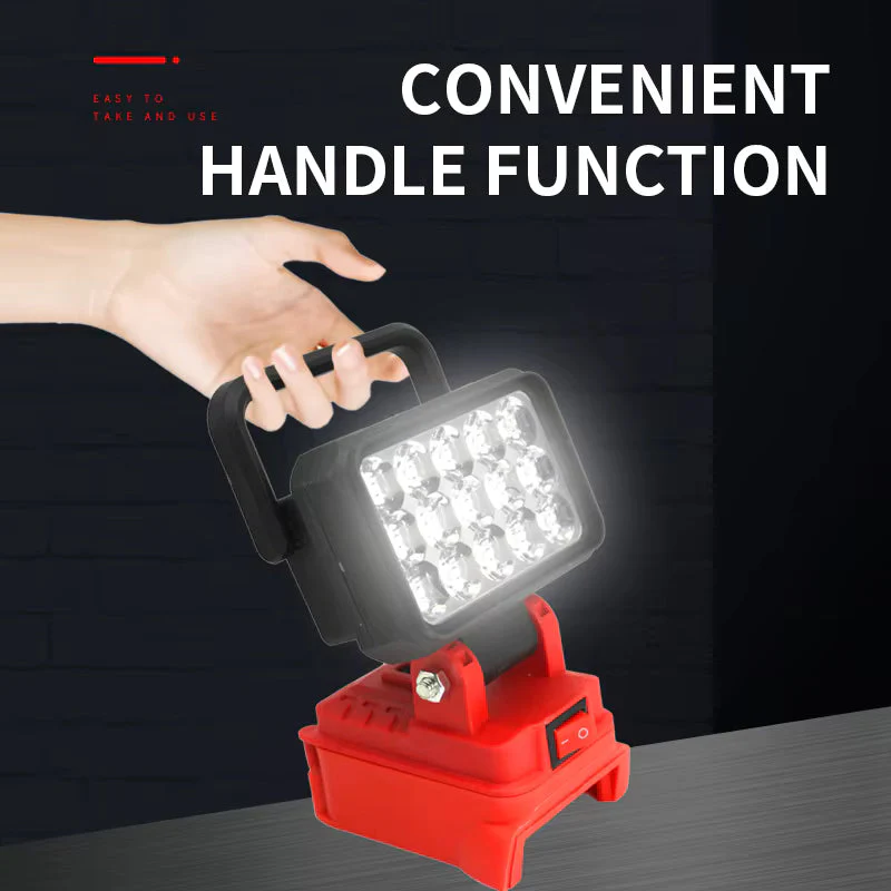 LED Work Light Torch fits  Milwaukee 18V Battery - Image 4
