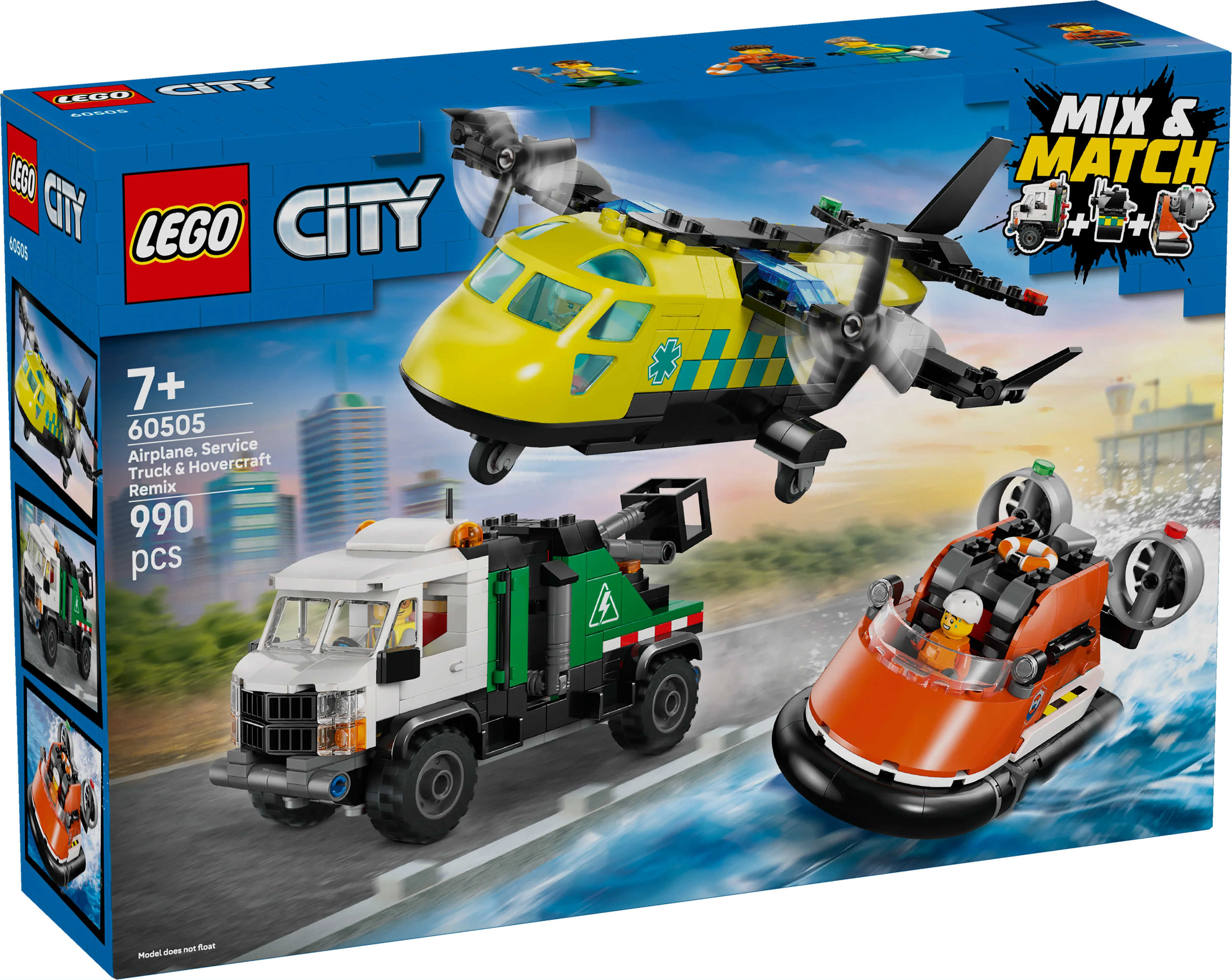 LEGO City: Airplane Service Truck and Hovercraft Remix (60505) - Image 2