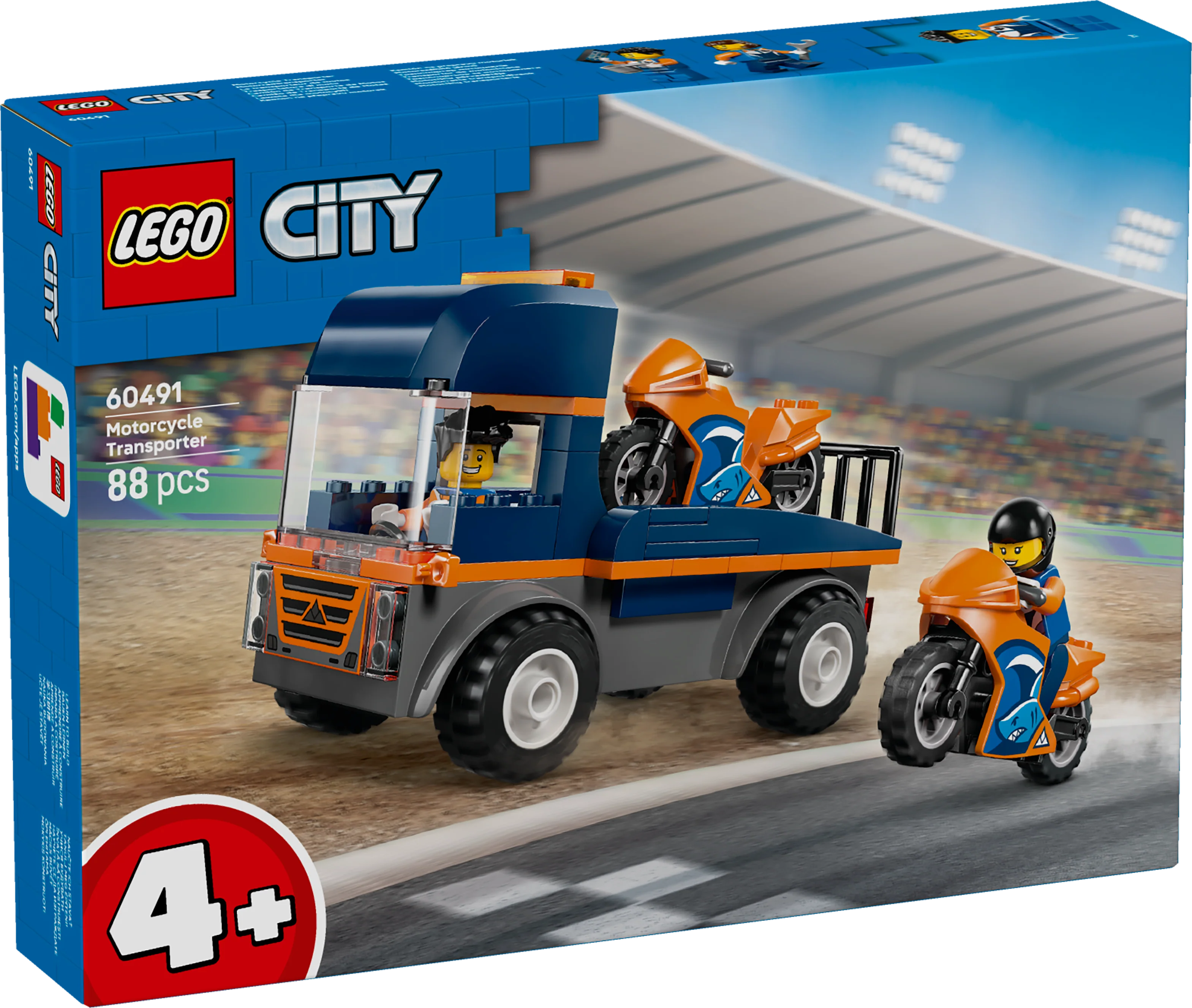 LEGO City: Motorcycle Transporter (60491) - Image 2