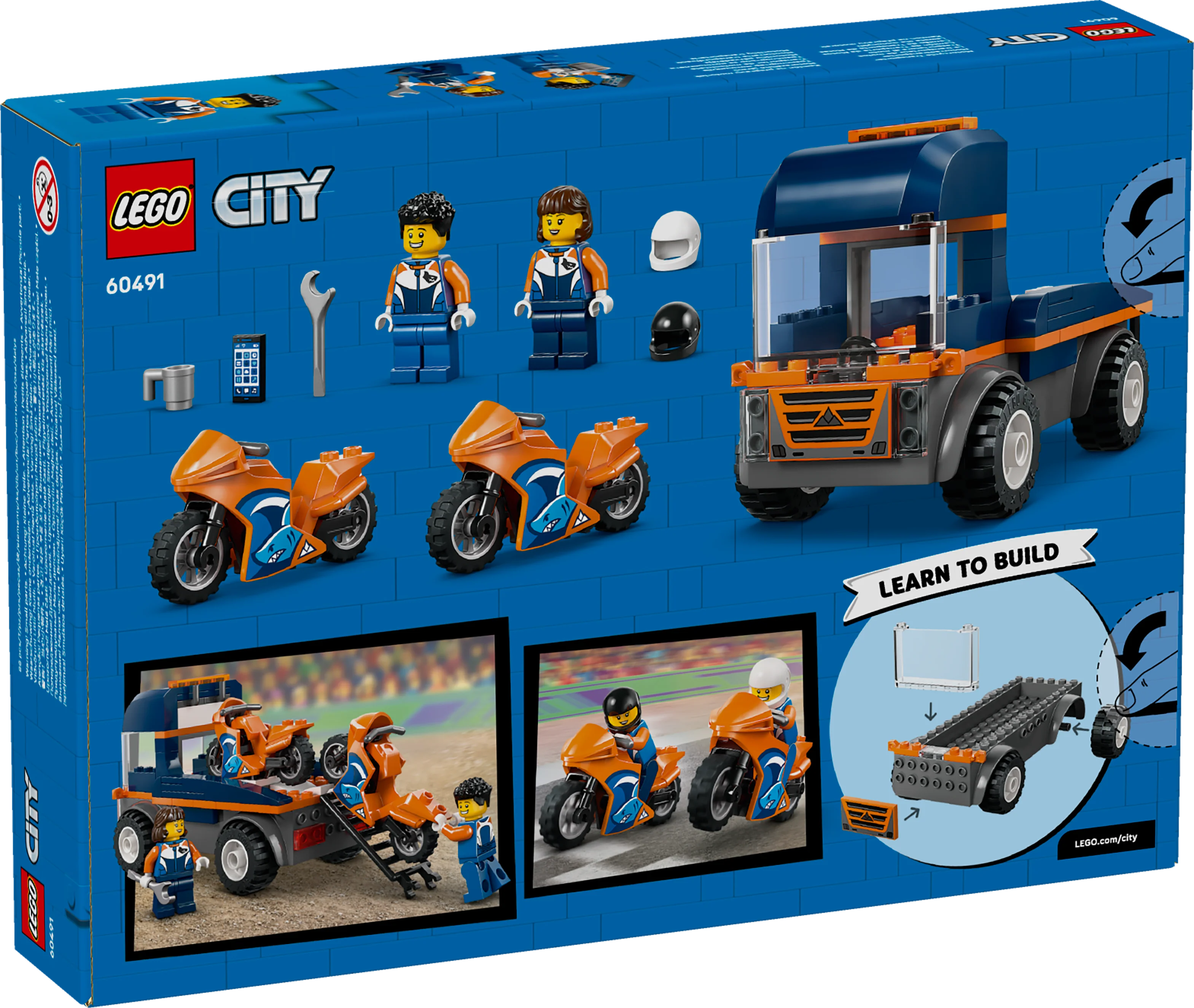LEGO City: Motorcycle Transporter (60491) - Image 3