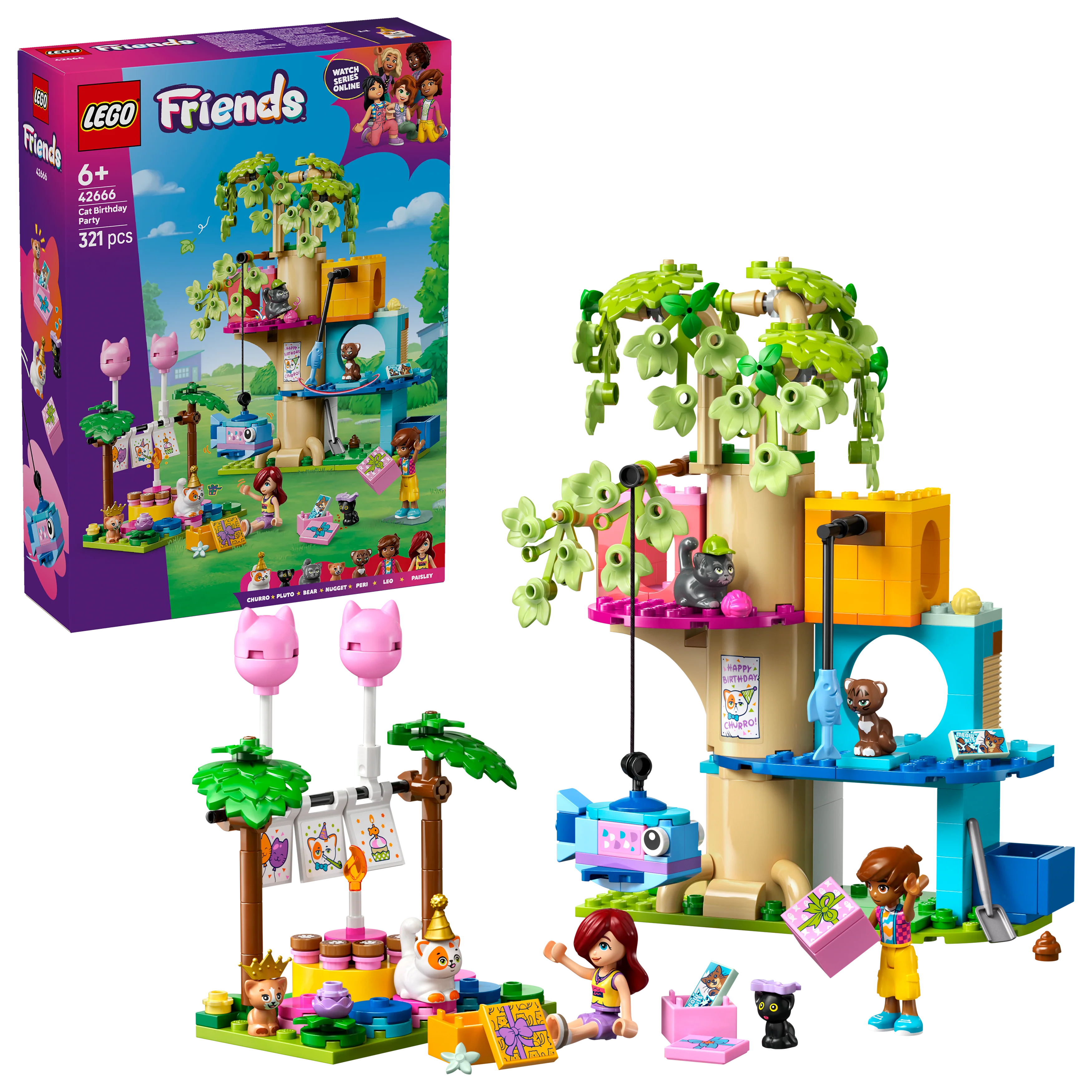 LEGO Friends: Cat Birthday Party & Tree House (42666)