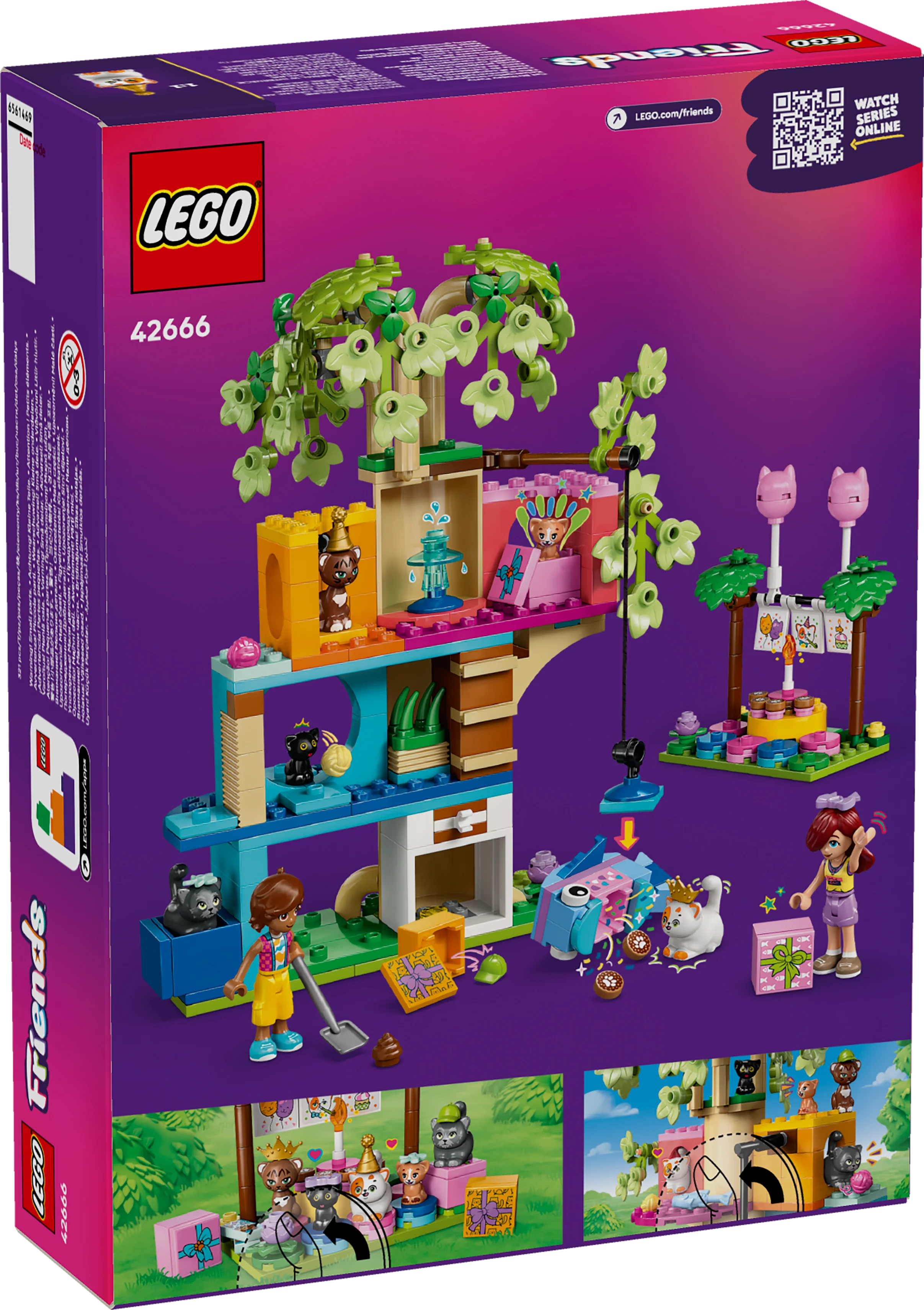 LEGO Friends: Cat Birthday Party & Tree House (42666) - Image 2
