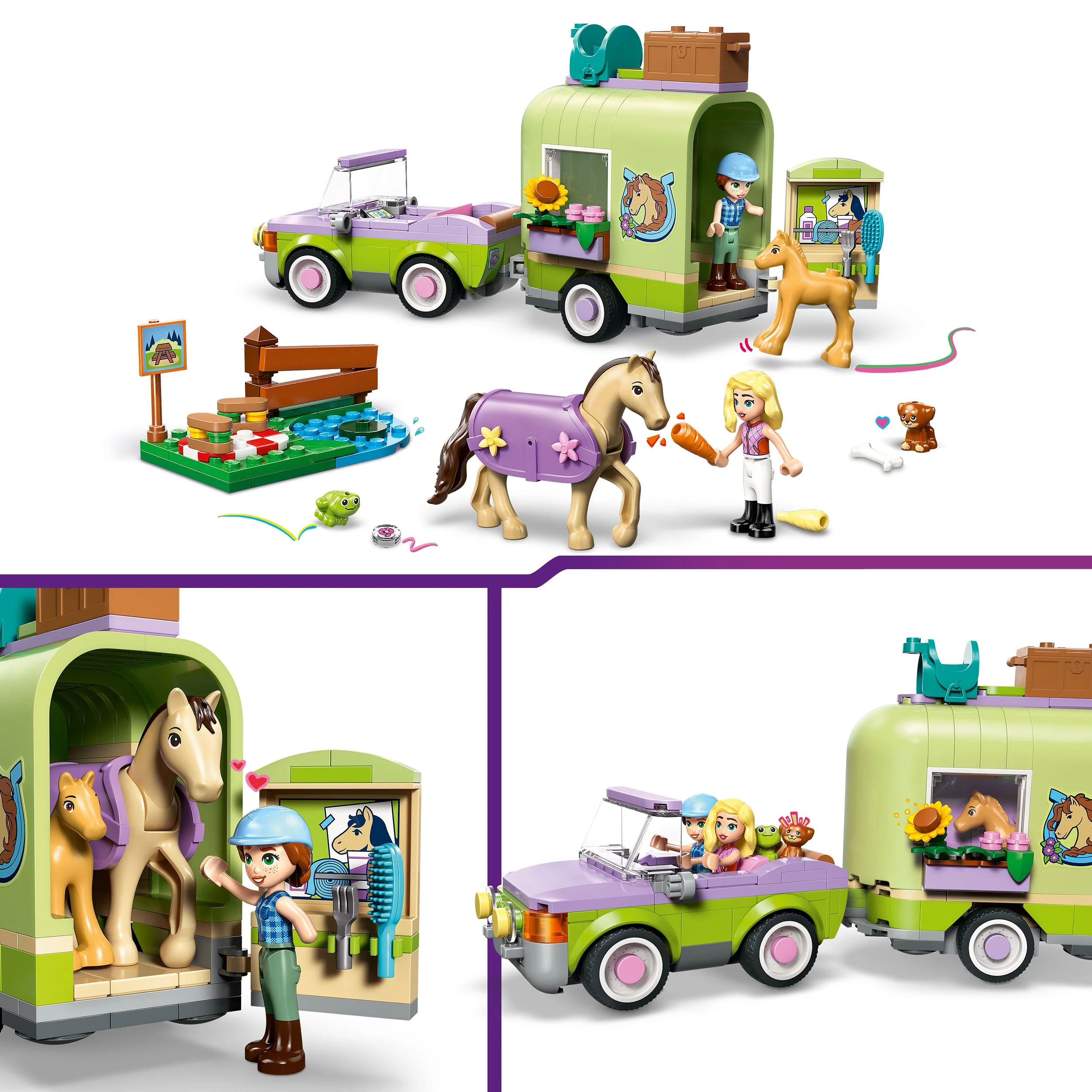 LEGO Friends: Horse and Baby Foal Trailer (42695) - Image 9
