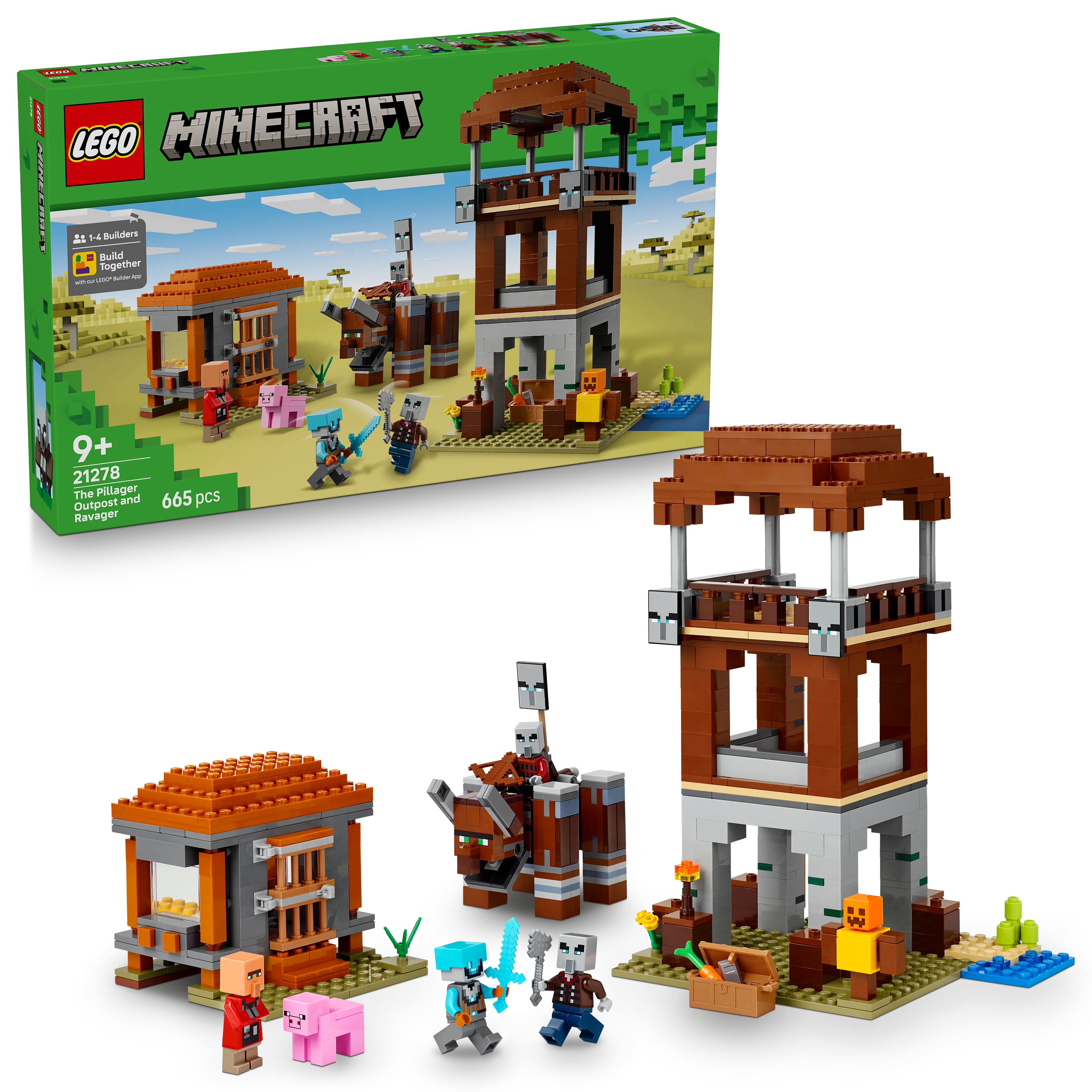 LEGO Minecraft: The Pillager Outpost and Ravager (21278)