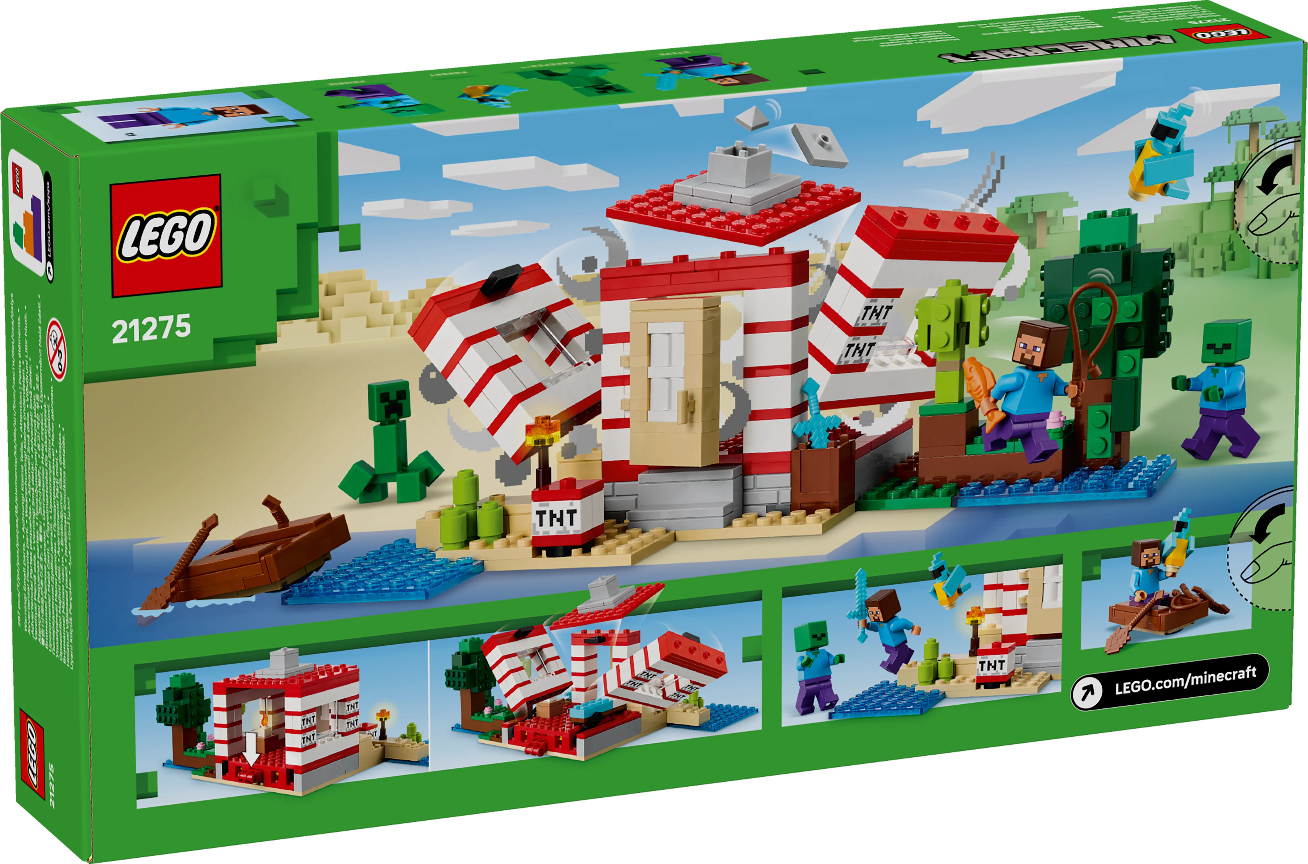 LEGO Minecraft: The TNT Jungle House (21275) - Image 2