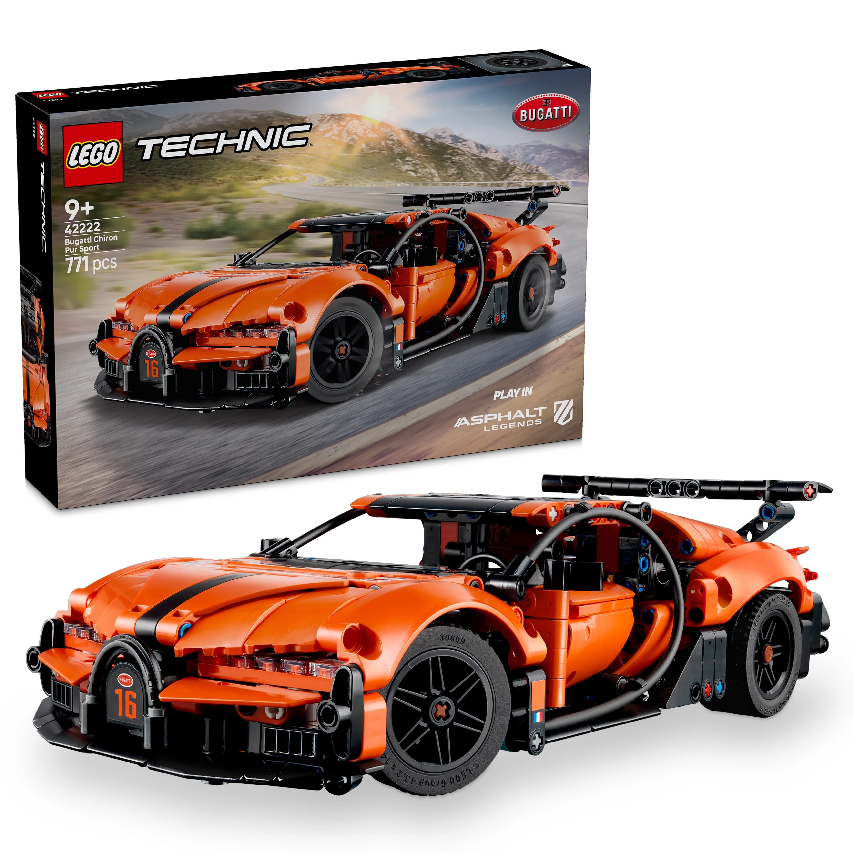 LEGO Technic: Bugatti Chiron Pur Sport Hypercar (42222)
