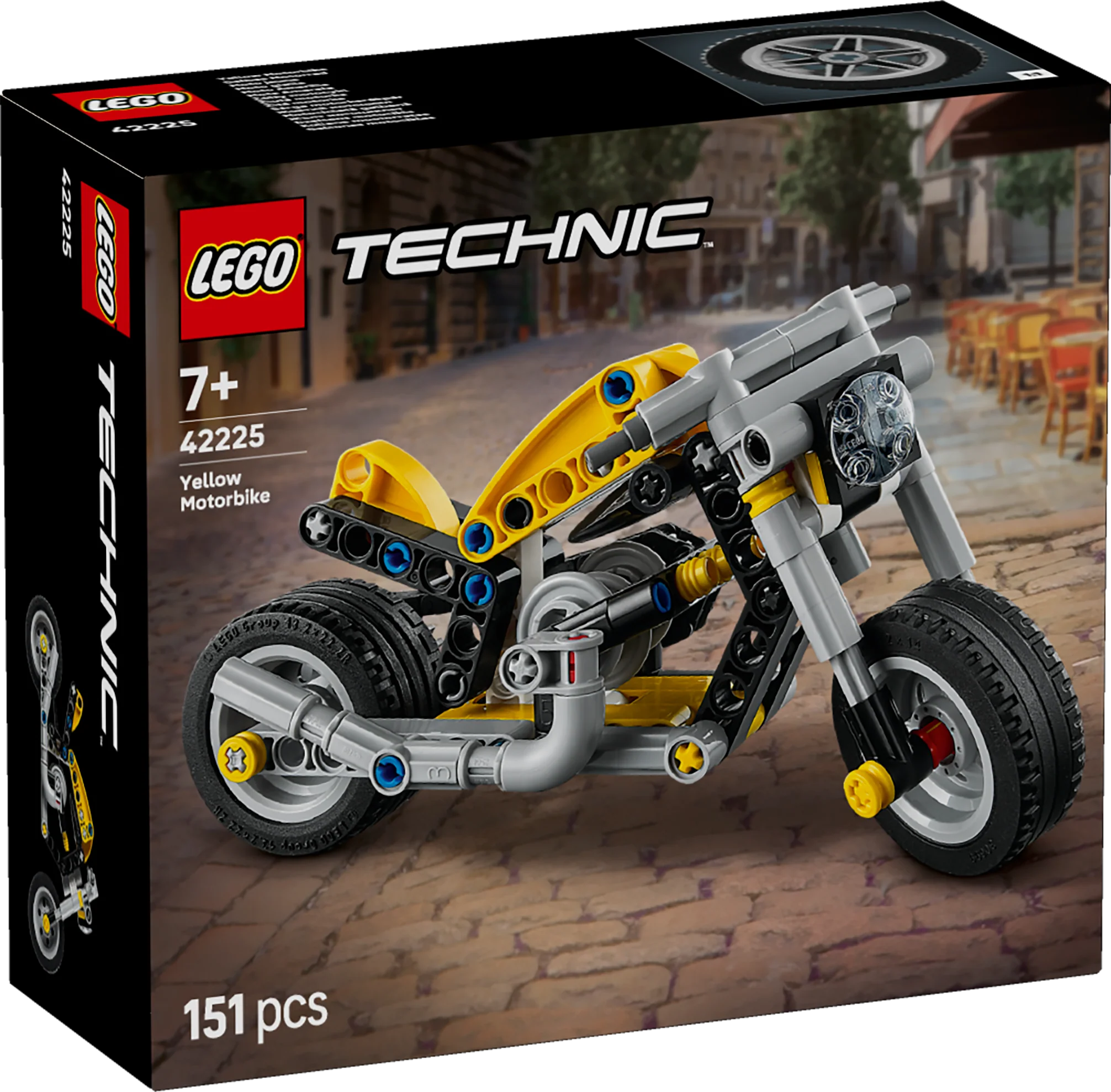 LEGO Technic: Yellow Motorcycle (42225) - Image 2