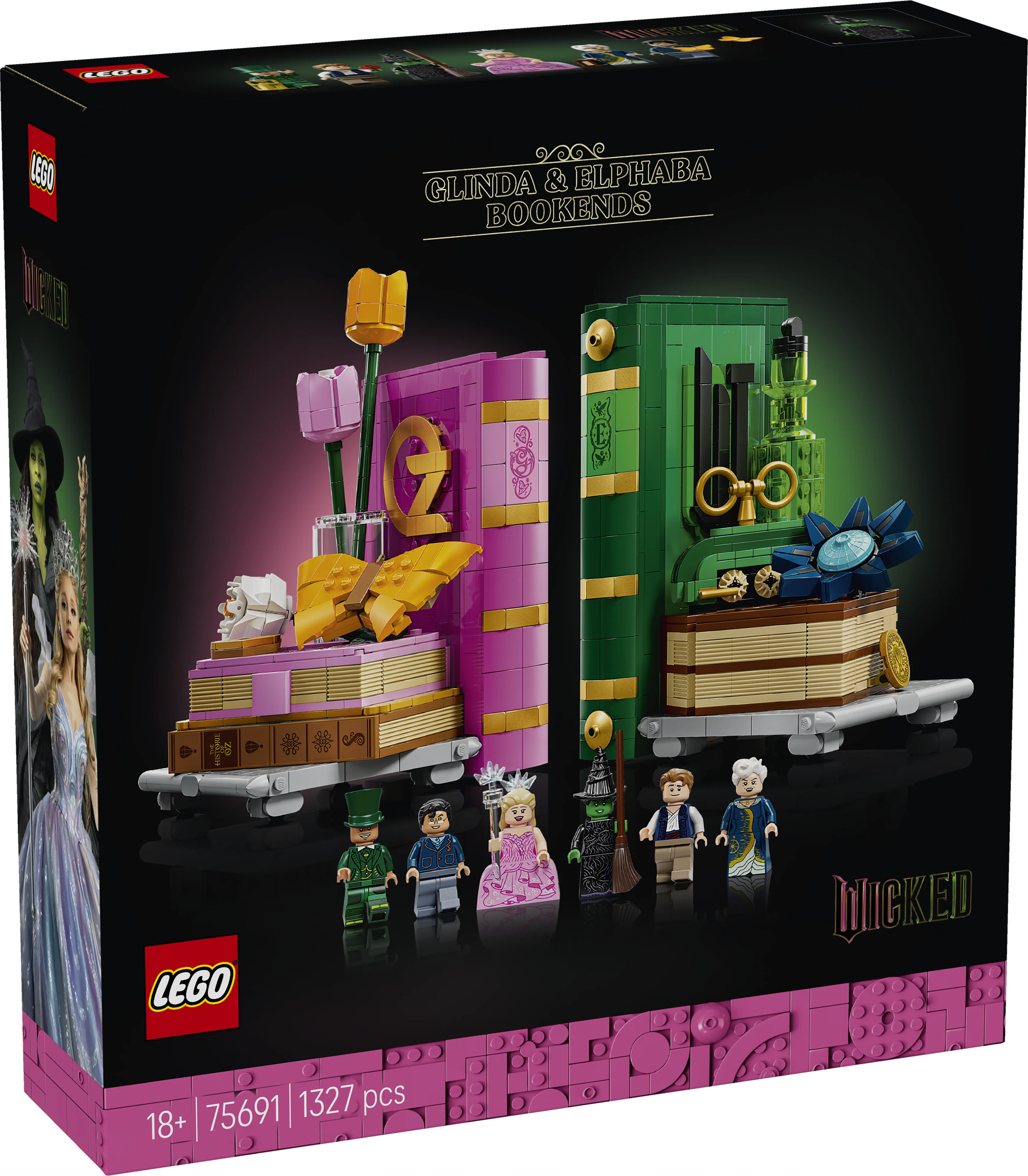 LEGO Wicked: Glinda & Elphaba Bookends (75691) - Image 2