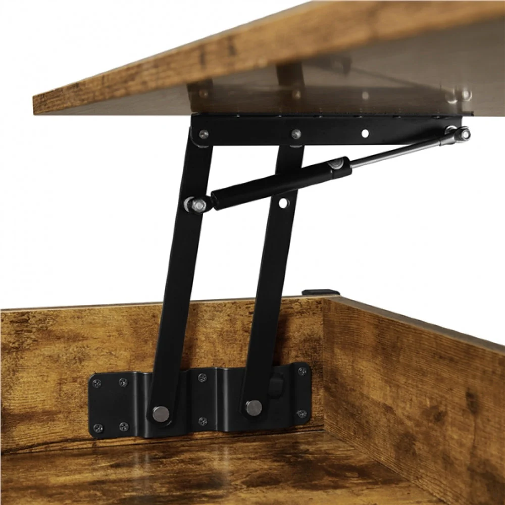 Lift Top Coffee Table with Fabric Storage Baskets - Image 4