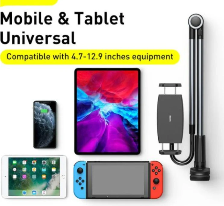 Long Arm Adjustable Lazy Phone Holder Clip Foldable Desk Tablet Mount Holder - Image 3